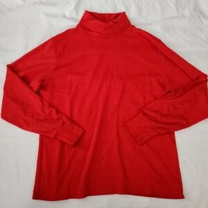 Contemporary casuals Women's Medium red turtleneck #LL4